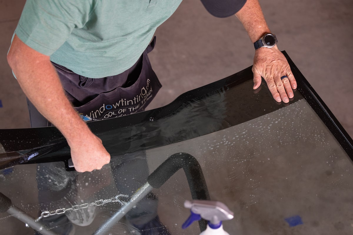 Applying Windshield Tint